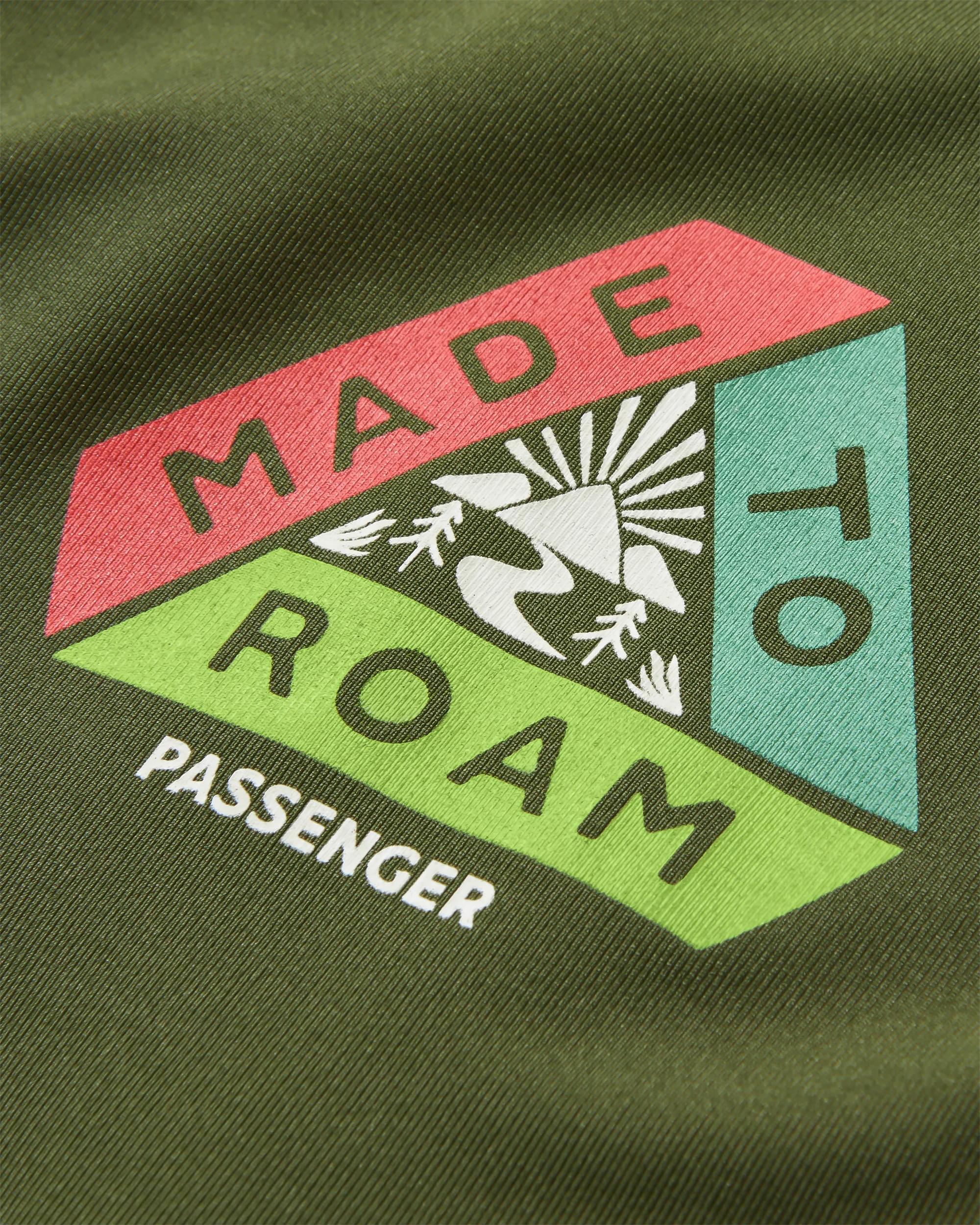 Dawn To Dusk Recycled Active T-shirt - Khaki - Flatlay