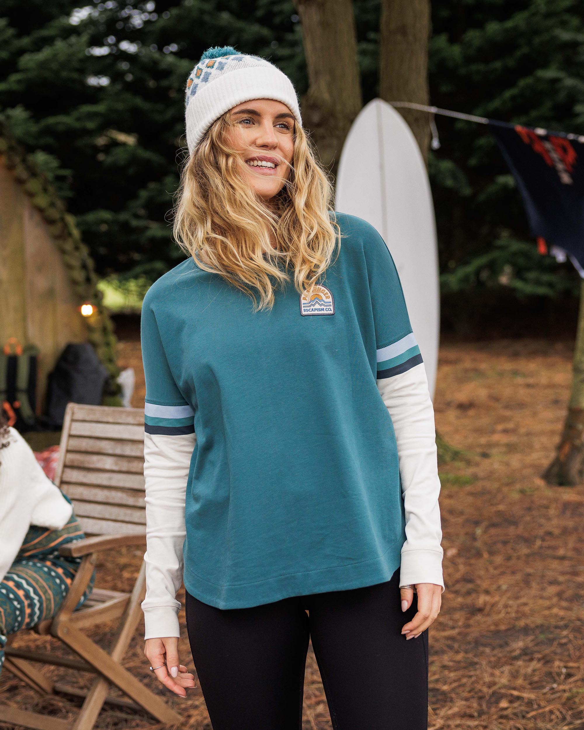 Dream Organic Cotton Oversized LS T-Shirt - Mediterranean - Lifestyle