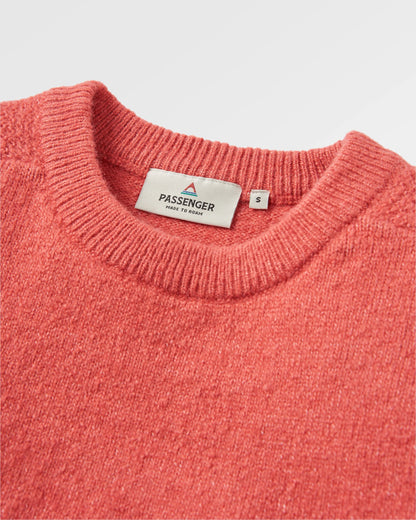 Cove Recycled Knitted Jumper - Mineral Red