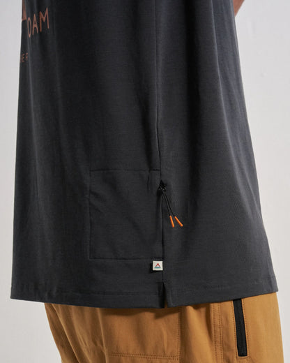 Ridescape Men's Active T-Shirt - Faded Black - Studio Model