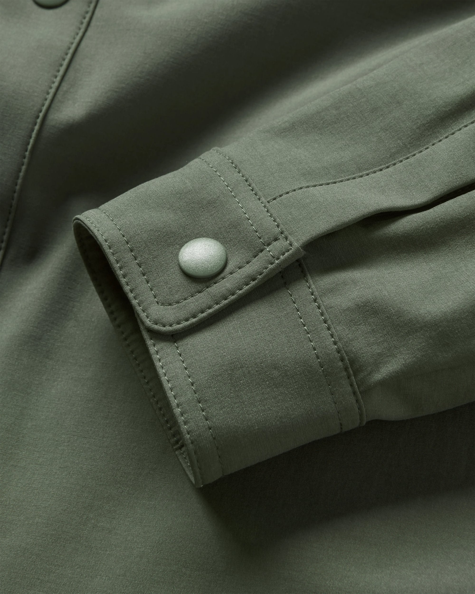 Traveller Stretch Shirt - Khaki - Flatlay