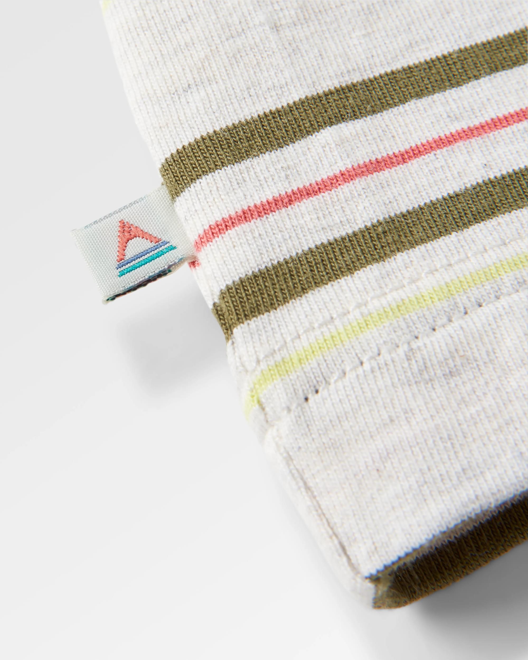 Retro Recycled Relaxed Fit T-Shirt - Birch Marl - Flatlay