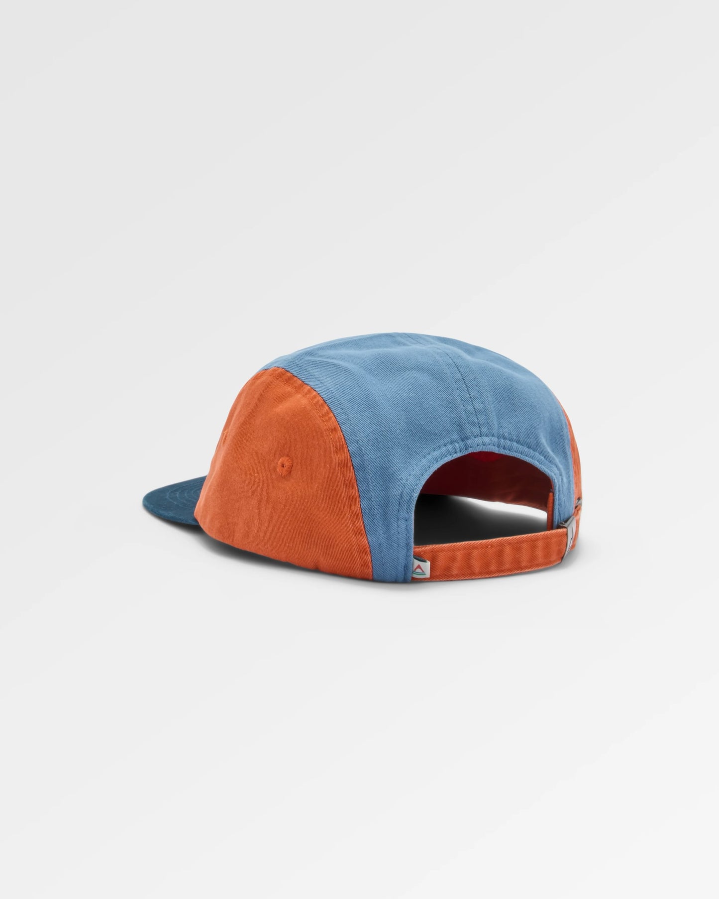 Fixie Recycled 5 Panel Cap - Sunrise Orange/ Moonlight Blue Multi - Flatlay