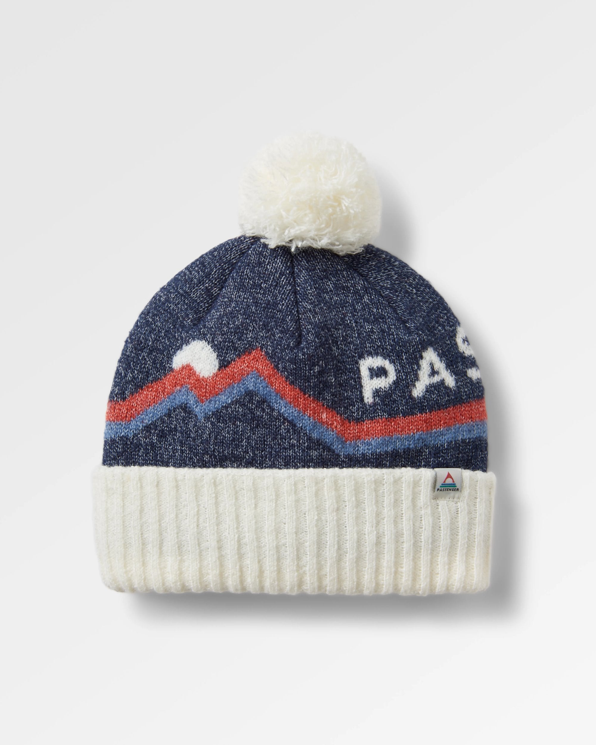 Passenger Recycled Bobble Hat - Birch - Flatlay