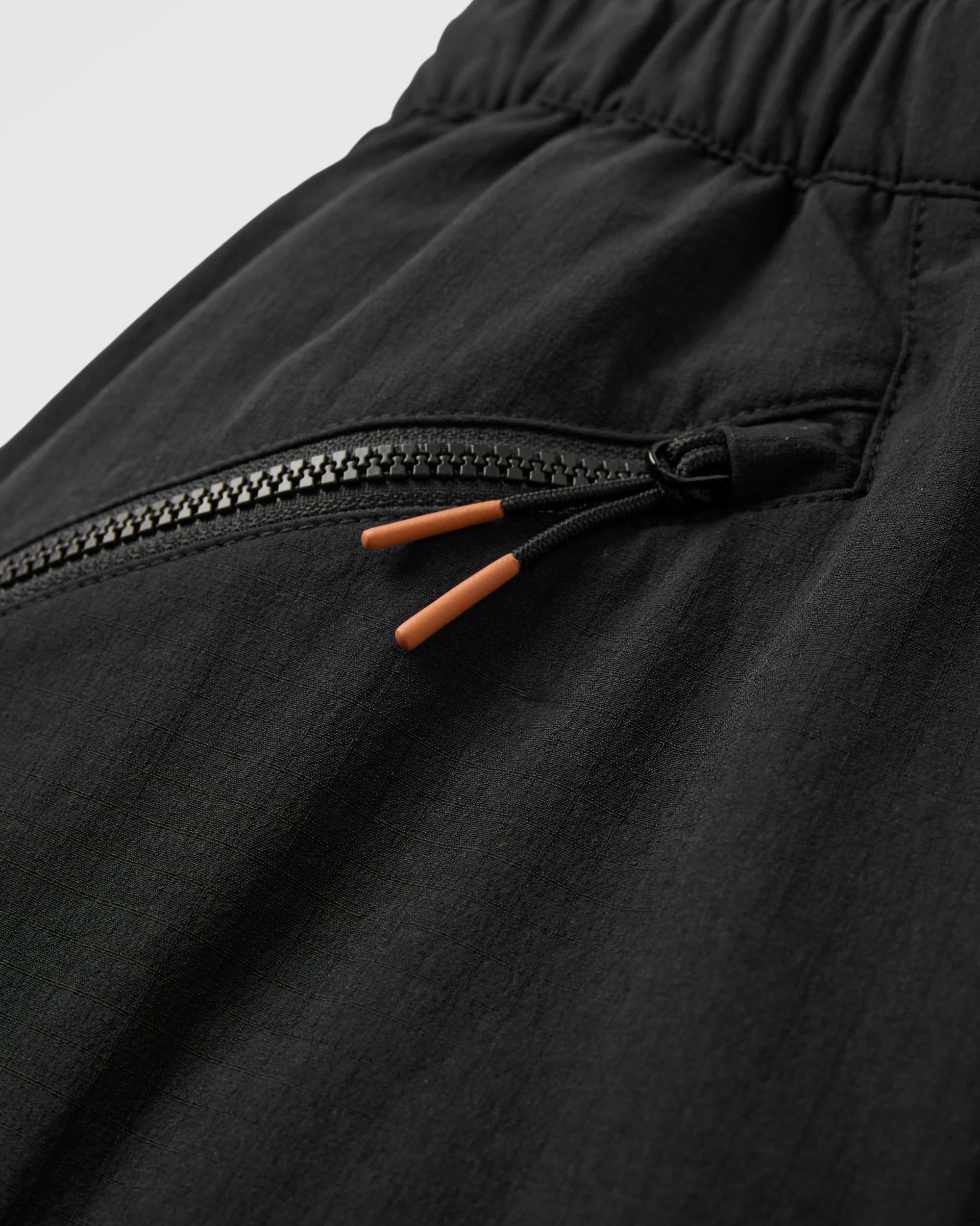 Sandstone Recycled Active Trail Short - Black - Flatlay