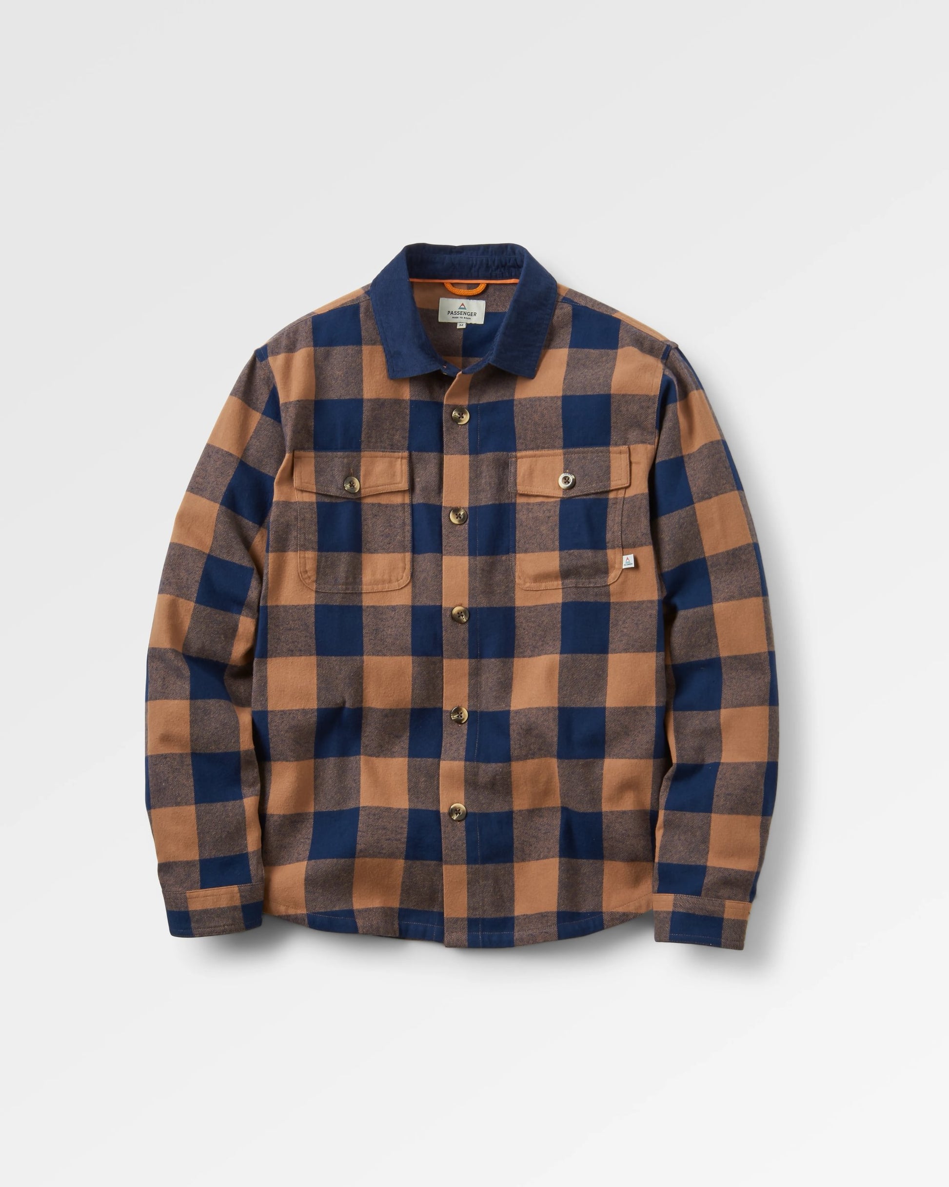 Rustic 2.0 Organic Cotton Shirt - Toffee/Rich Navy Buffalo