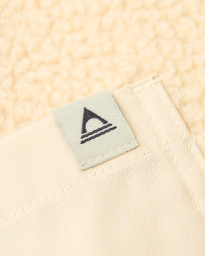 Rappel Sherpa Oversized Shirt - Oat - Flatlay