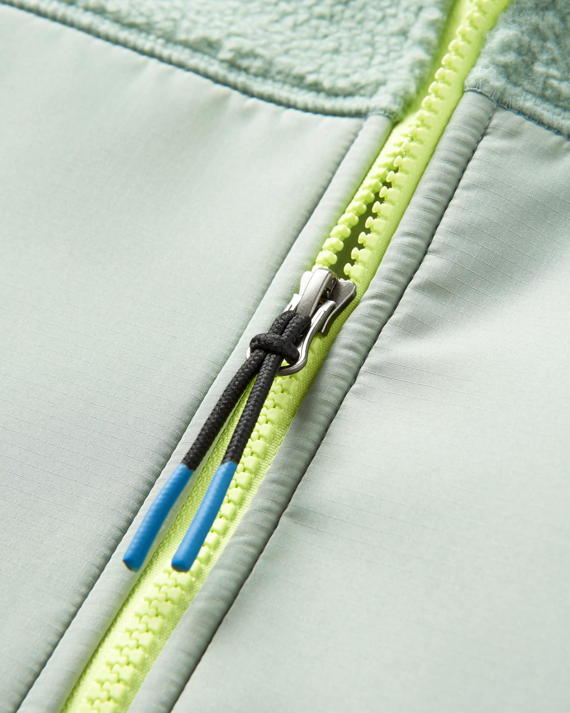 Beebalm Recycled Sherpa Fleece Vest - Pistachio - Flatlay