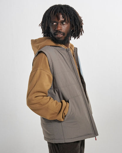 Oceanic Insulated Vest - Slate Grey - Studio Model