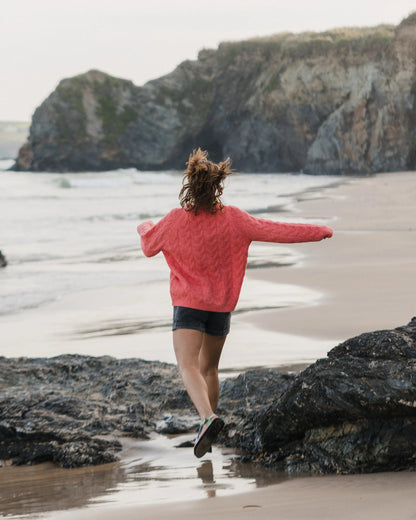 Harvest Recycled Knitted Jumper - Shell Pink