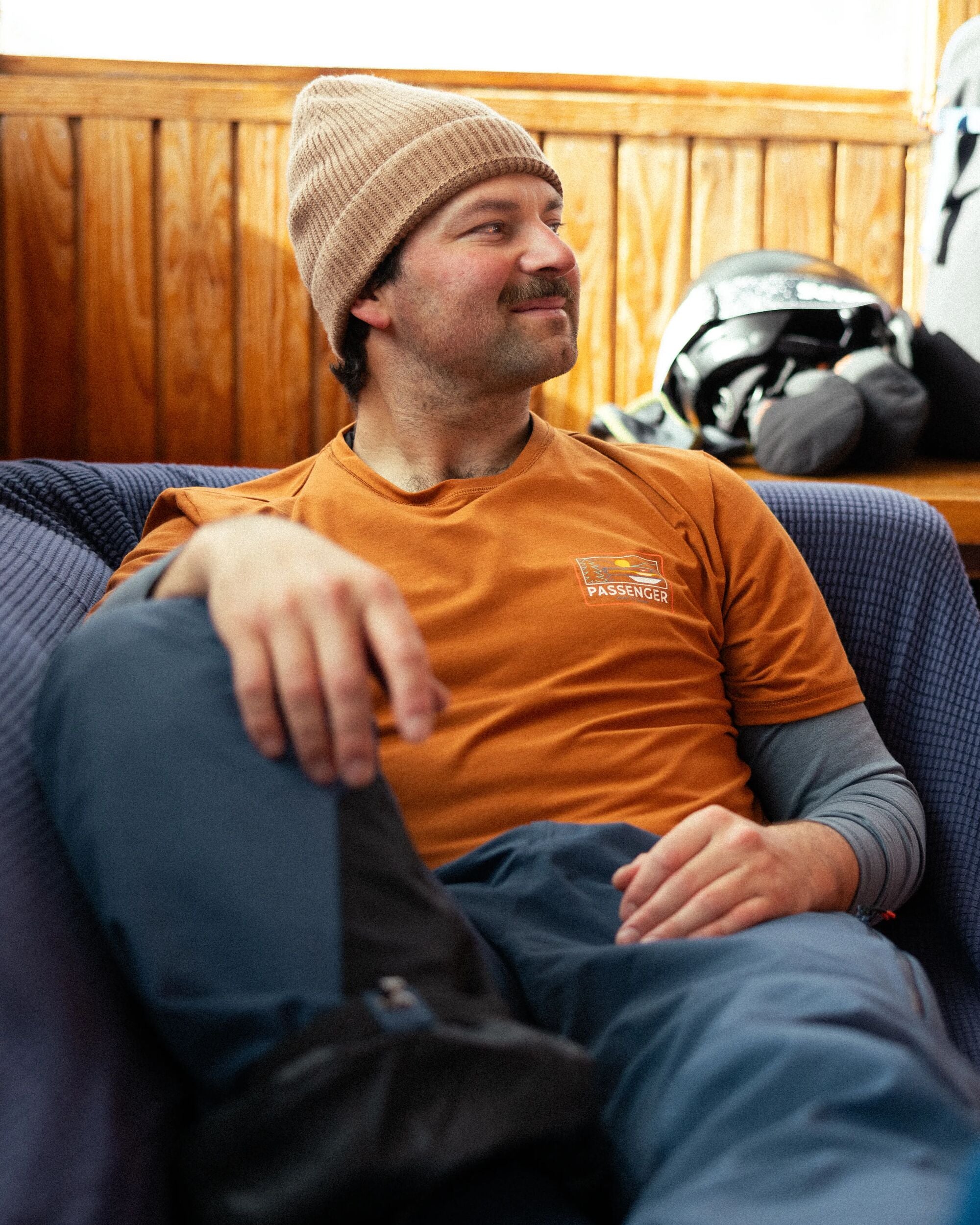 Roamer Men's Recycled Active T-Shirt - Glazed Ginger - Lifestyle