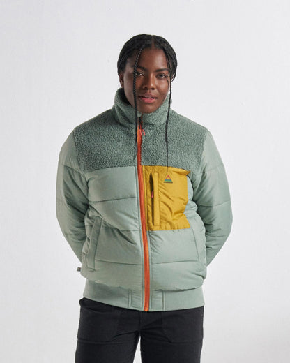 Inspire Recycled Insulated Jacket - Pistachio - Studio Model