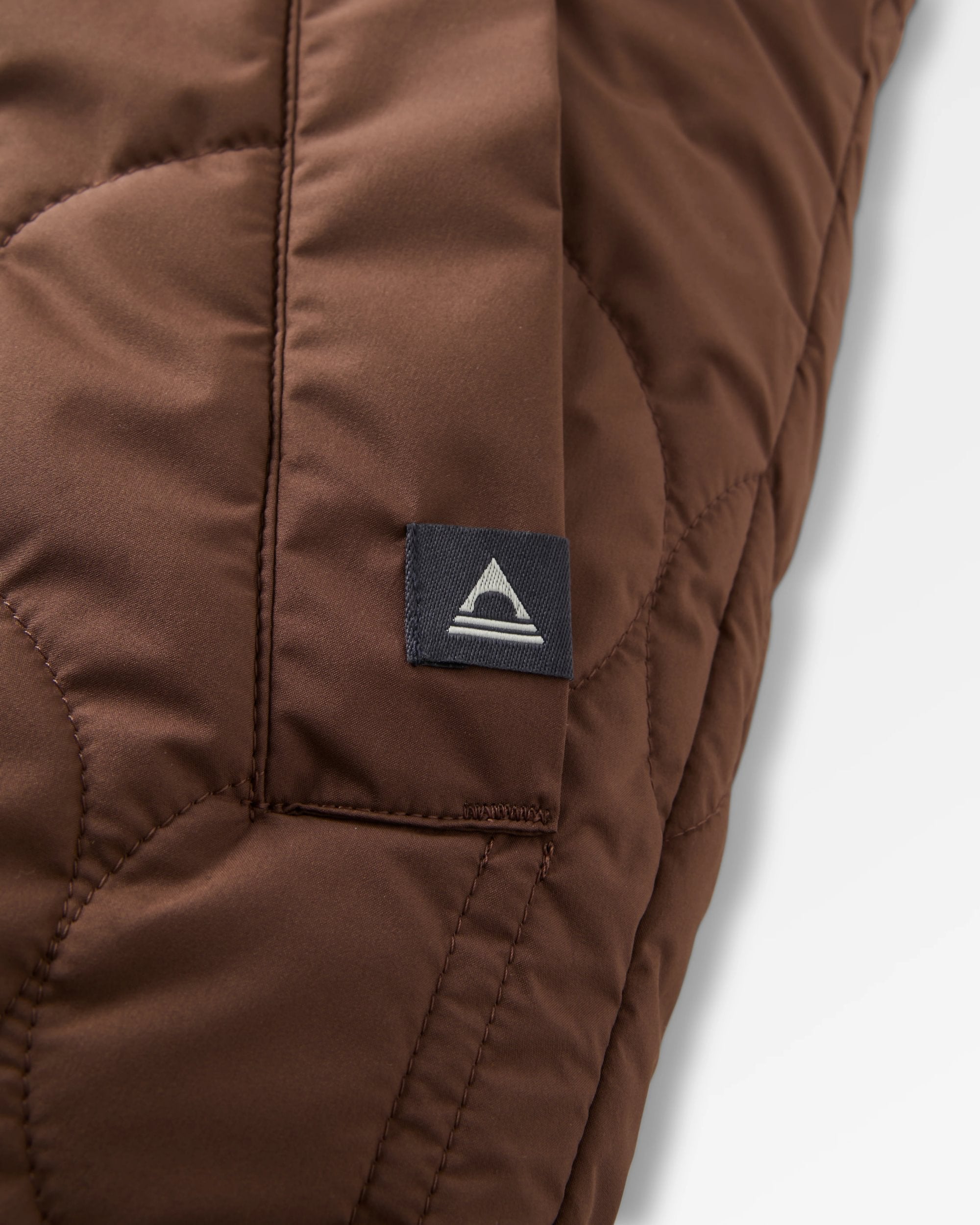 Flora Sherpa Lined Short Gilet - Chestnut - Flatlay