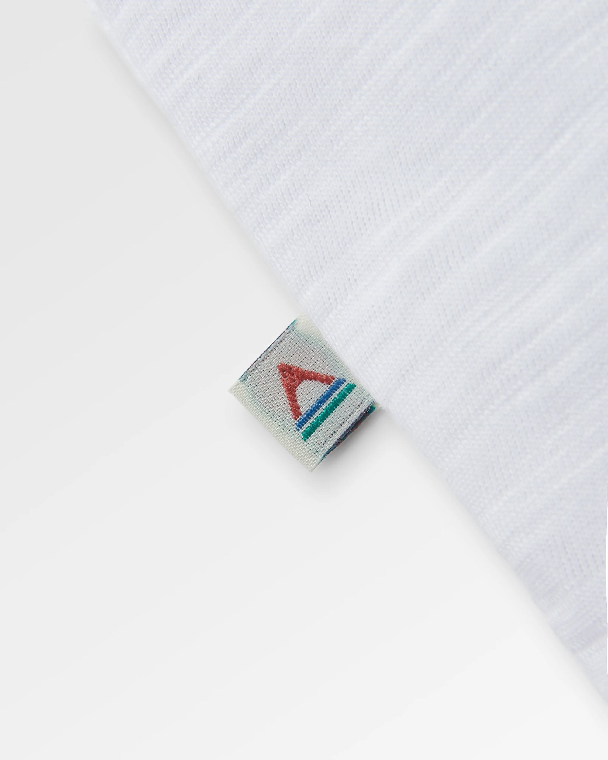 Floral Recycled Cotton T-Shirt - White - Flatlay