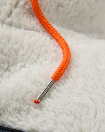 Nestling Sherpa Hooded Fleece - Grey Dawn/Rain Forest - Flatlay