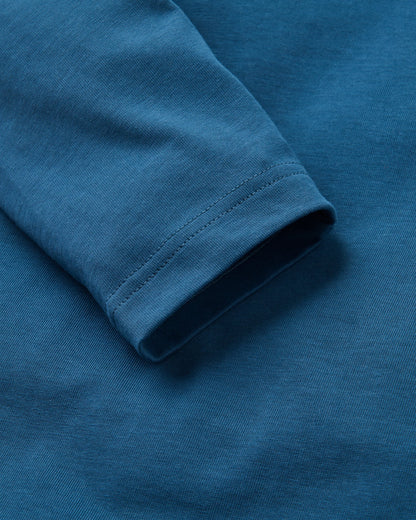 Heritage Relaxed Fit LS T-Shirt - Dark Denim - Flatlay