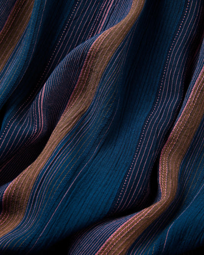 Someday Woven Trouser 2.0 - Dark Denim Multi Stripe - Flatlay