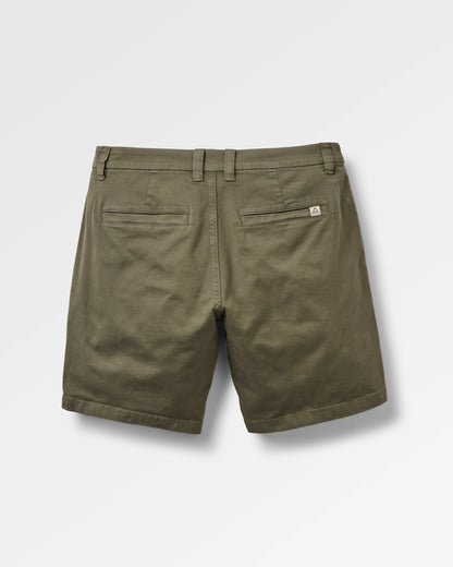 365 Cotton Short - Dusty Olive - Flatlay