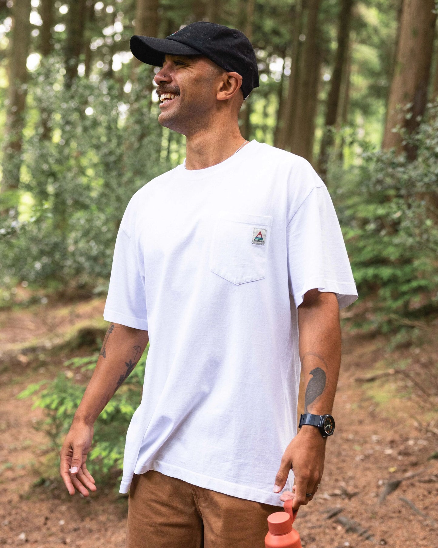 Heritage Recycled Relaxed Fit T-Shirt - White - Lifestyle