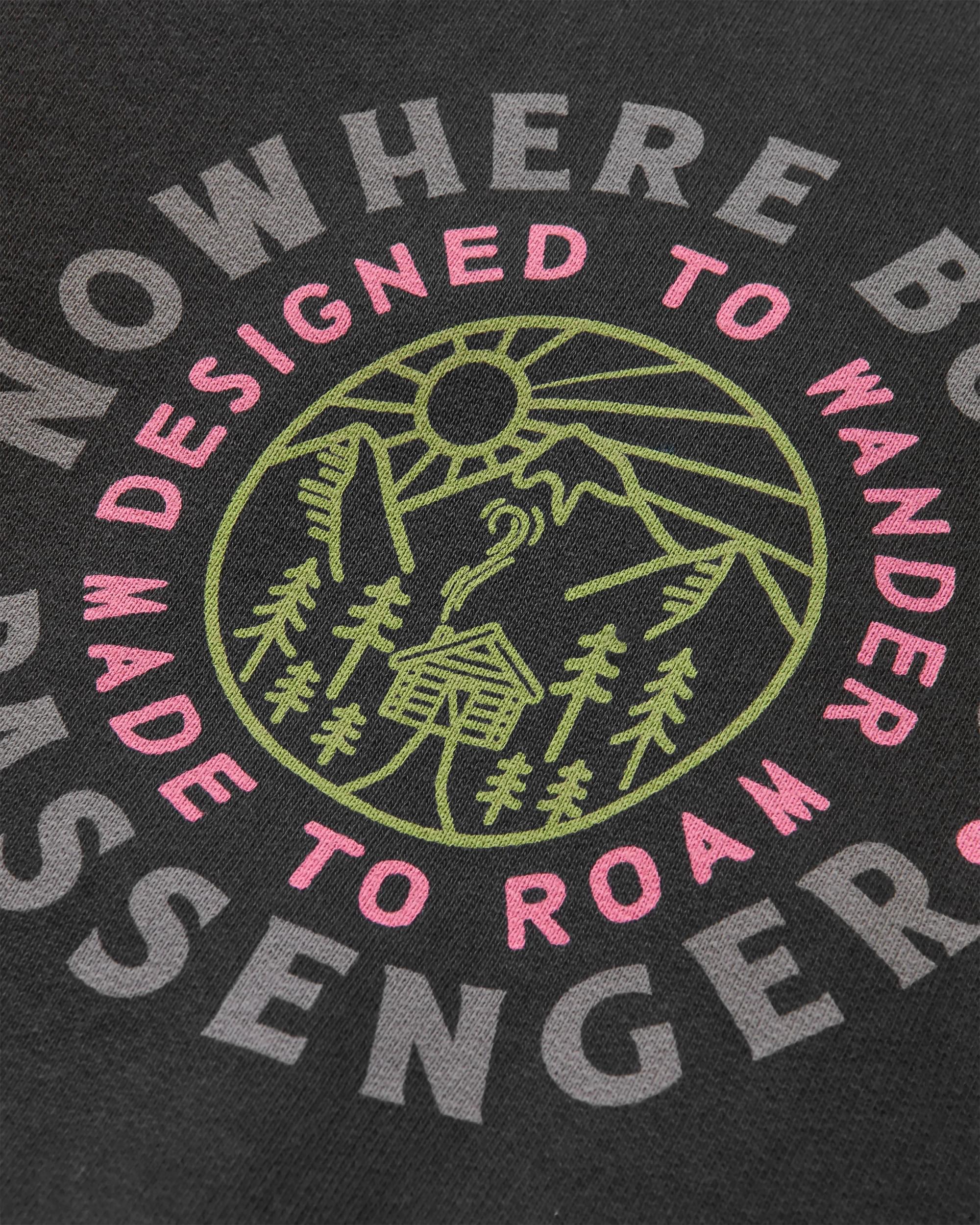 In The Woods Hoodie - Black - Flatlay