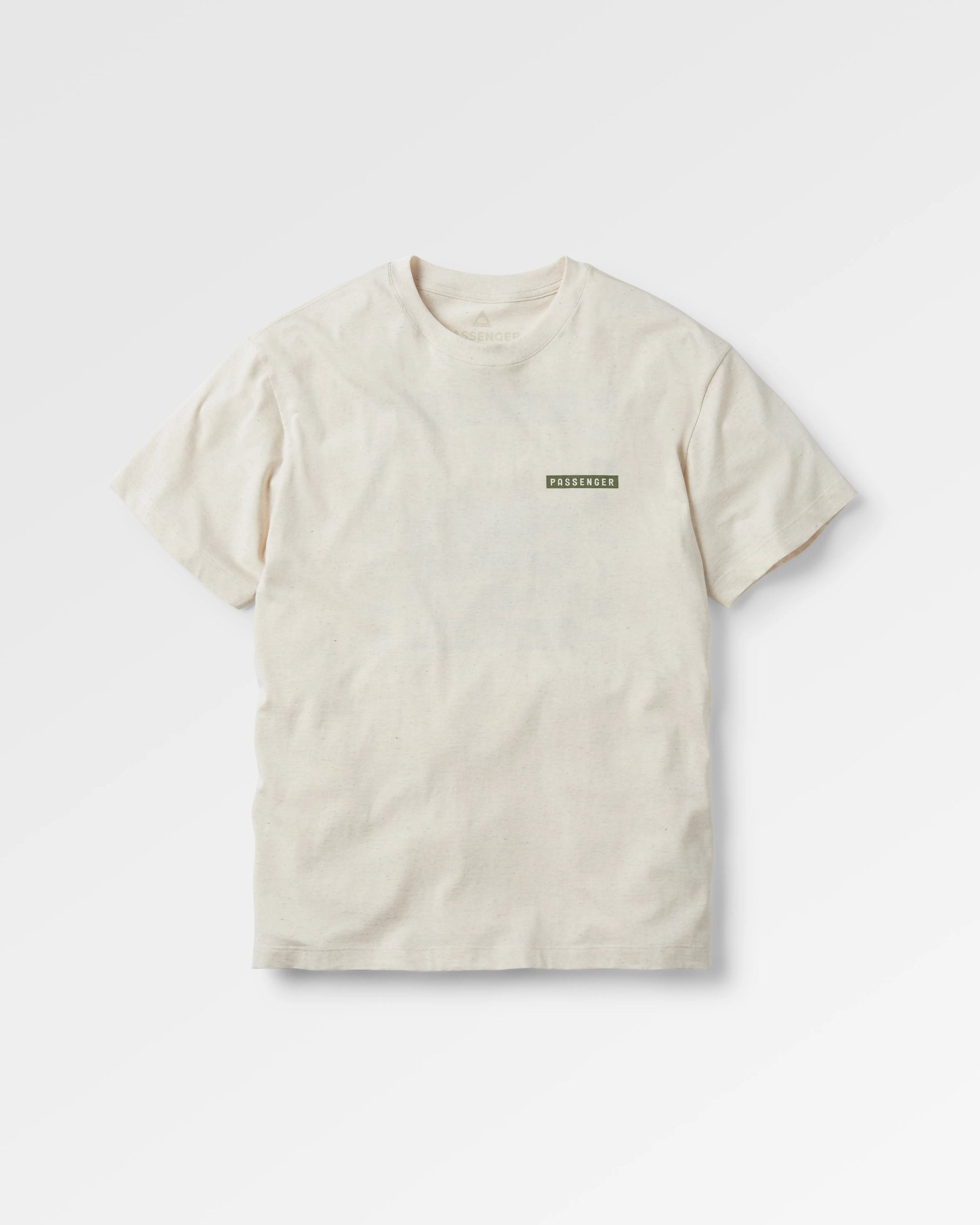 Sierra Recycled Relaxed Fit T-Shirt - Milky Marl - Flatlay