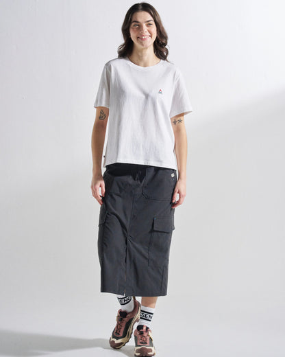 Avian Cargo Ripstop Skirt - Faded Black - Studio Model