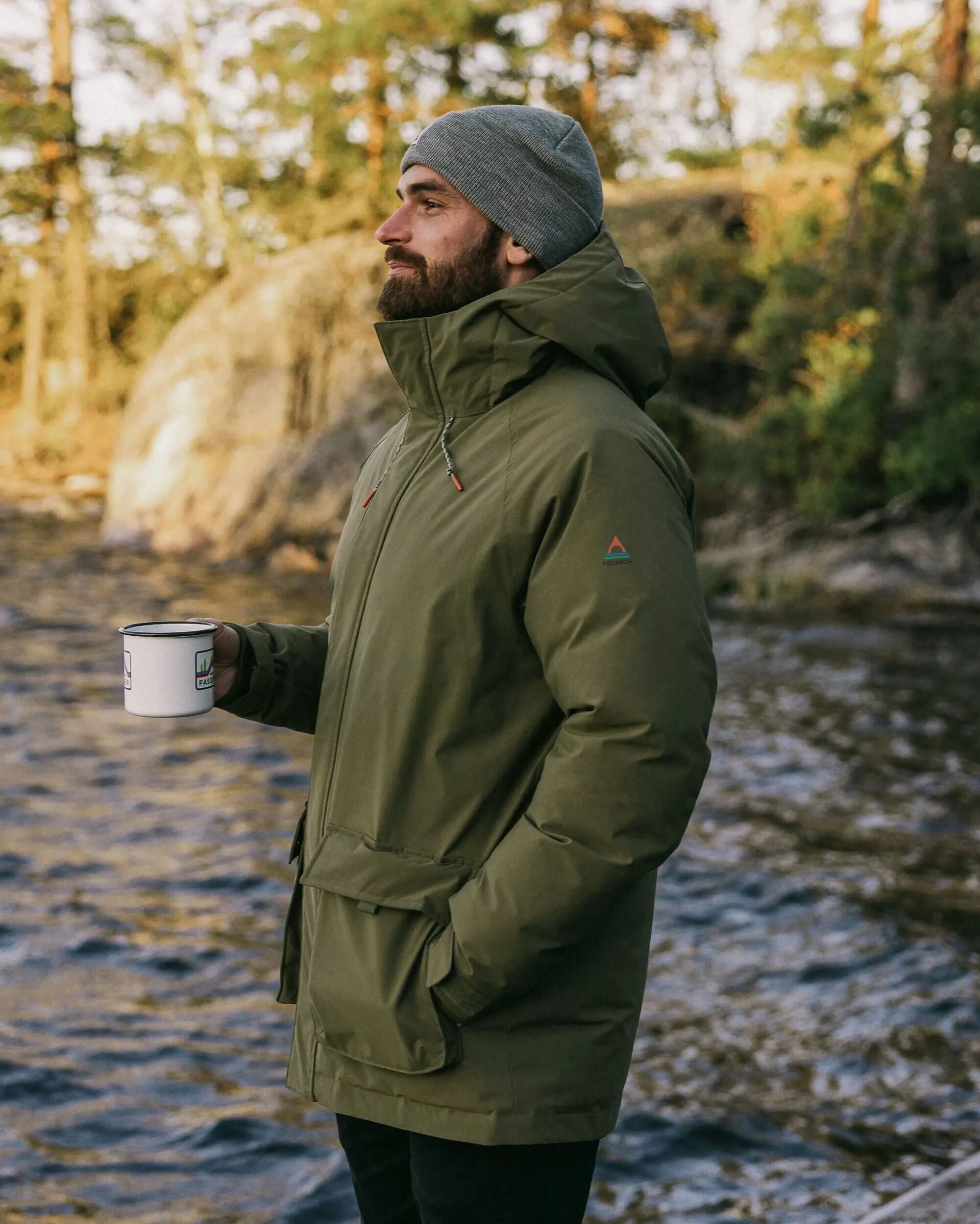 Baltic Recycled Insulated Parka - Khaki - Lifestyle