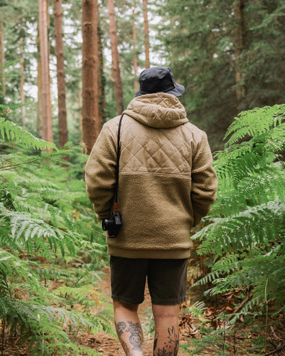 Adventure Recycled Deep-Pile Sherpa Fleece - Biscuit - Lifestyle