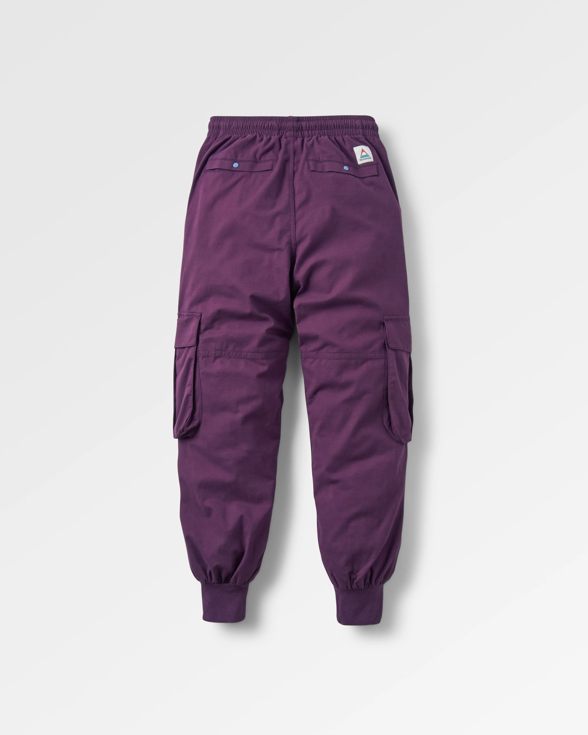 Hydrilla Organic Cotton Trouser - Deep Plum - Flatlay