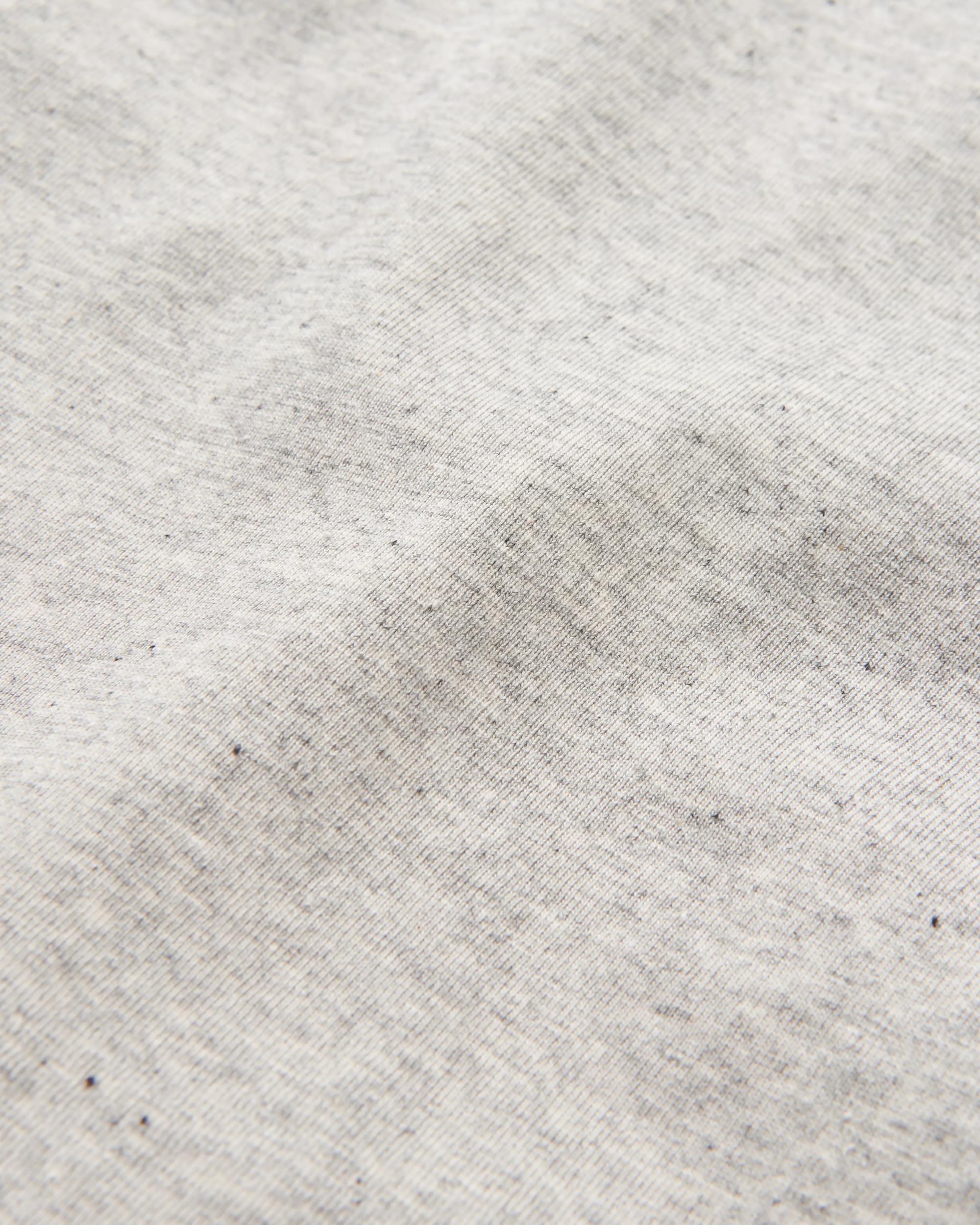 Heritage Recycled Relaxed Fit LS T-Shirt - Grey Marl - Flatlay