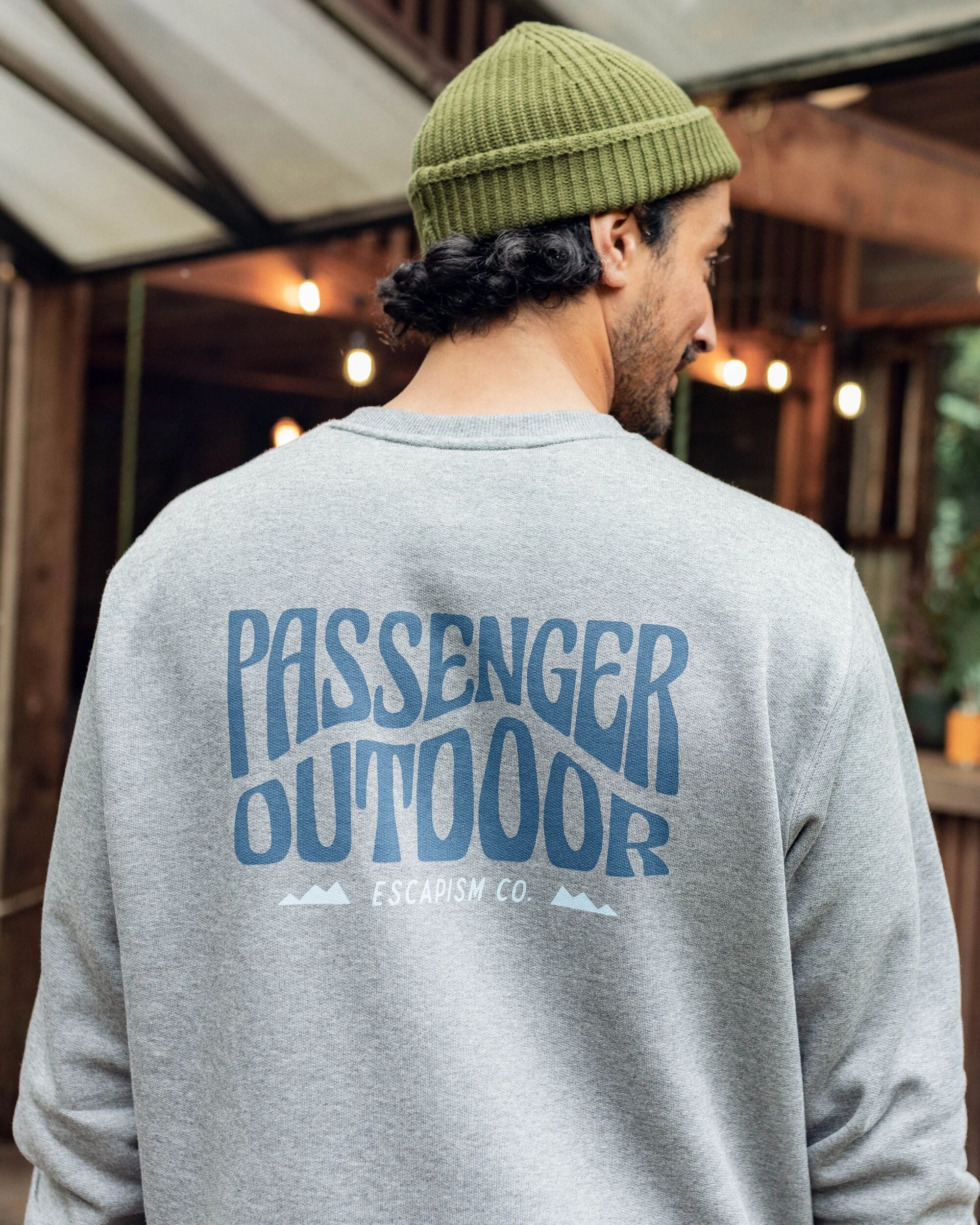 Yuca Recycled Cotton Sweatshirt - Dark Grey Marl - Lifestyle