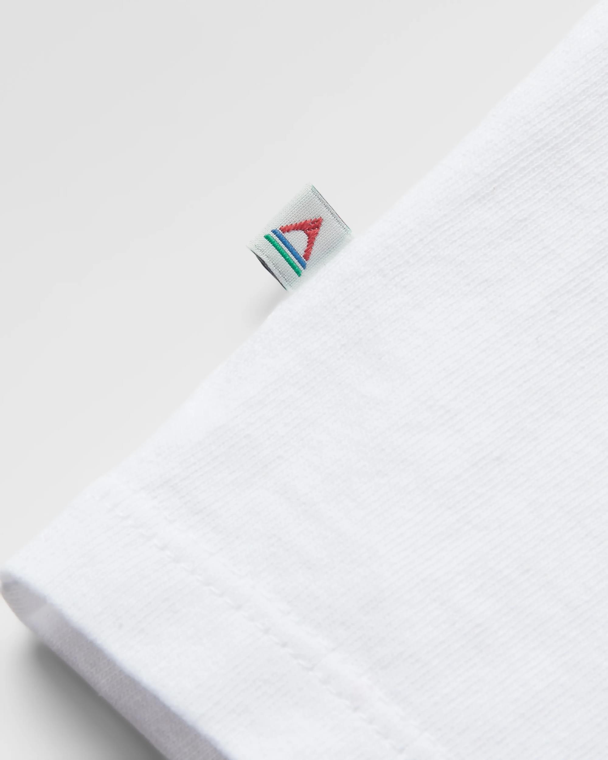 Classic Recycled Cotton T-Shirt - White - Flatlay