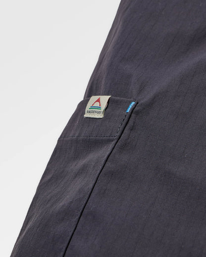 Refuel Ripstop Dungarees - Faded Black - Flatlay