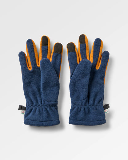 handschuhe englisch mittens Daytrip Polar Fleece Handschuhe Marineblau/ Retro Orange – Passenger