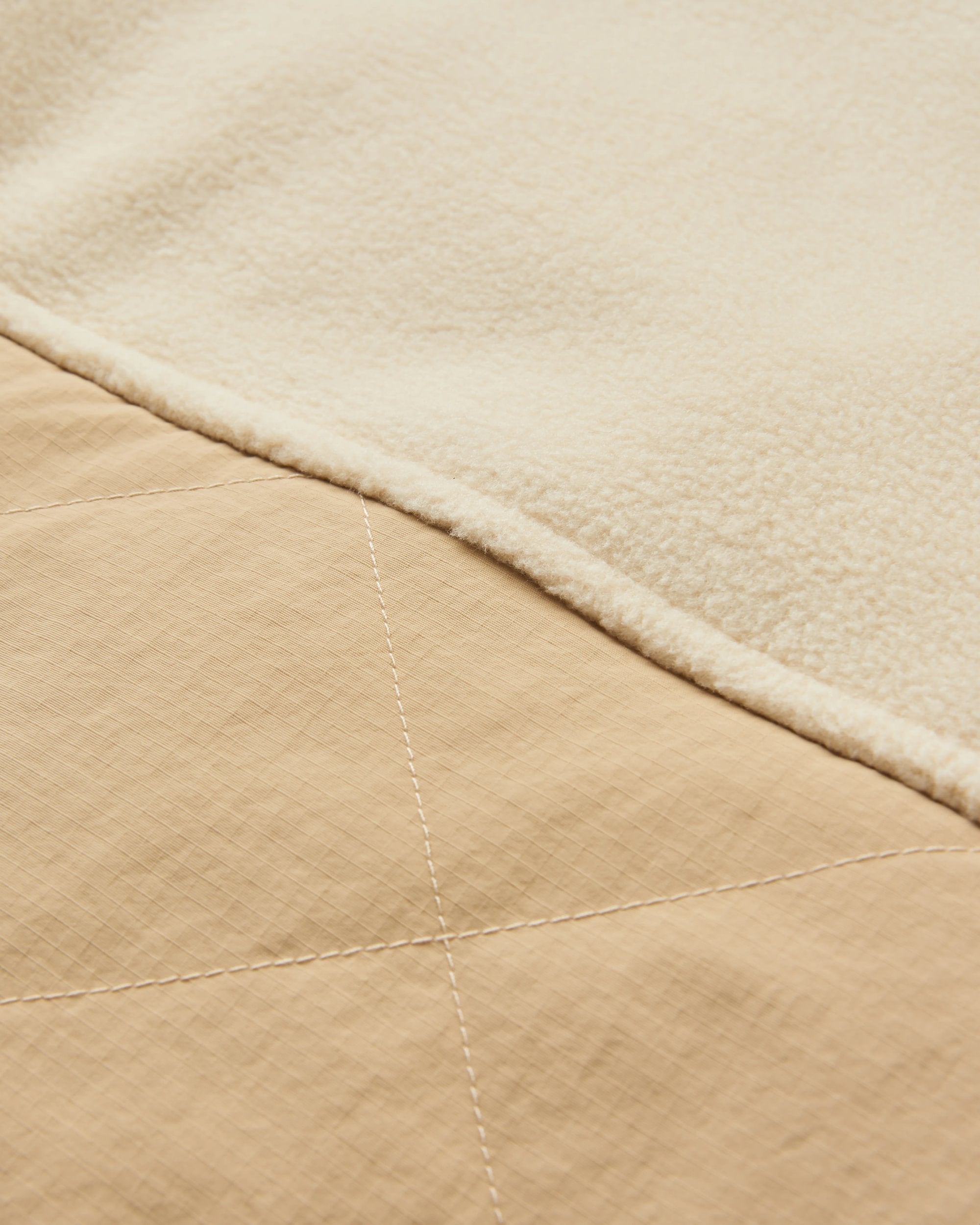 Bea Polar Fleece Smock - Stone - Flatlay