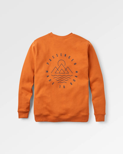 Escapism Sweatshirt - Sunset Orange - Flatlay