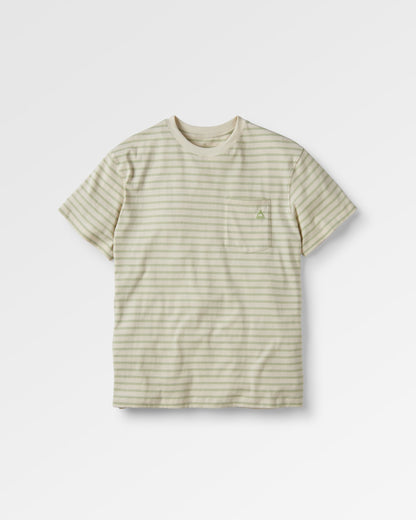 Zen Recycled Relaxed Fit T-Shirt - Apple Green Stripe