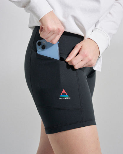 Womens Solscape Active Short - Black - Studio Model