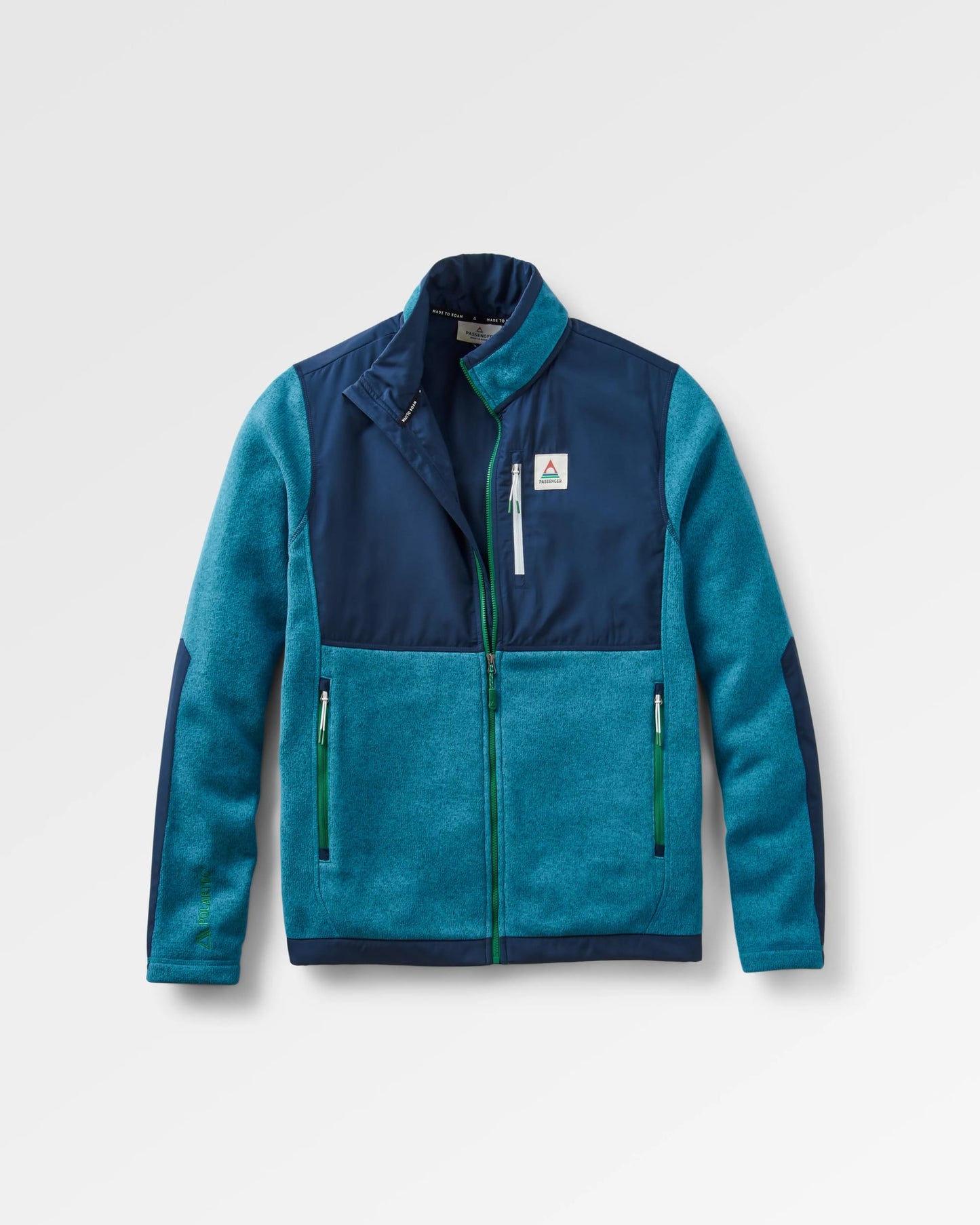 Backroads Recycled Polartec® Fleece - Blue Steel Marl