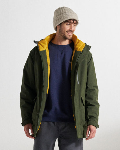 Rainier Waterproof Parka - Fir Tree - Studio Model
