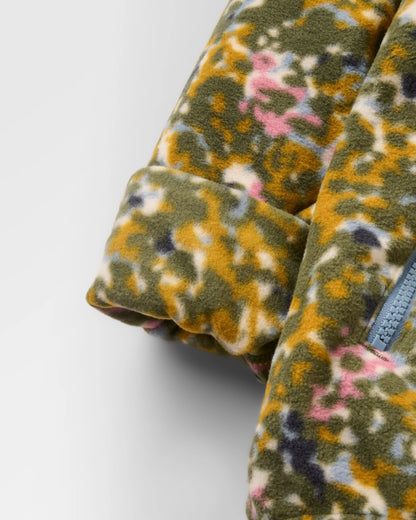 Ayla Micro Polartec® Fleece - Powder Camo Dusty Olive - Flatlay