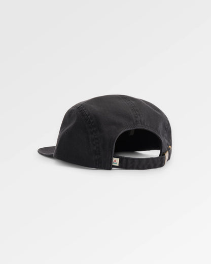 Fixie 5 Panel Cap - Faded Black - Flatlay