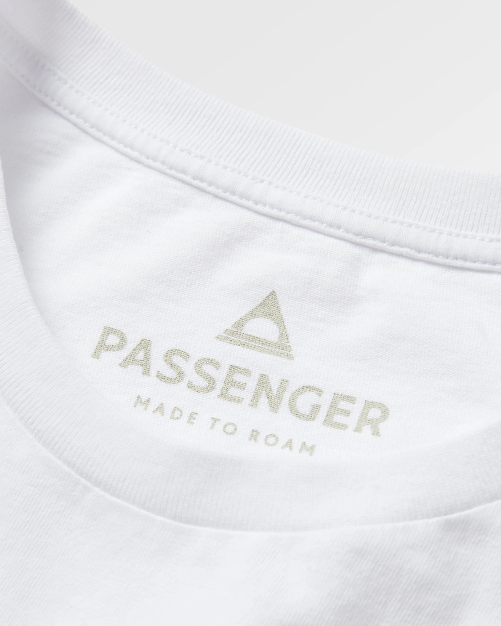 Classic Recycled Cotton T-Shirt - White - Flatlay