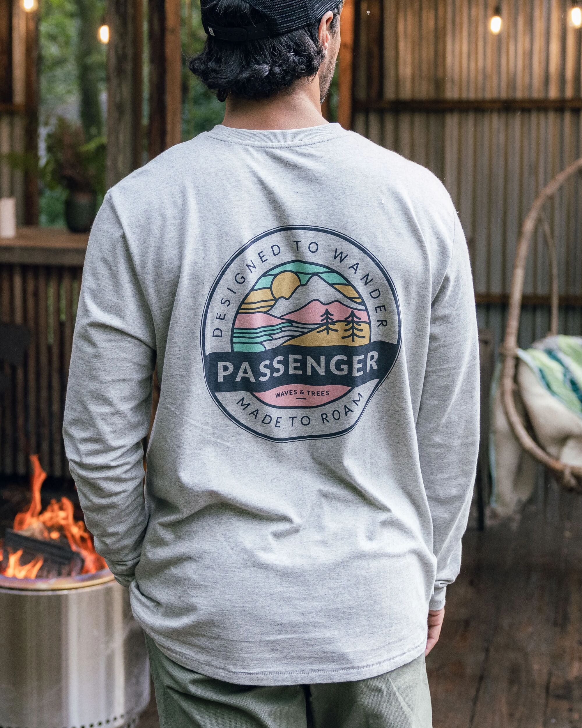 Odyssey Recycled Cotton LS T-Shirt - Mid Grey Marl - Lifestyle