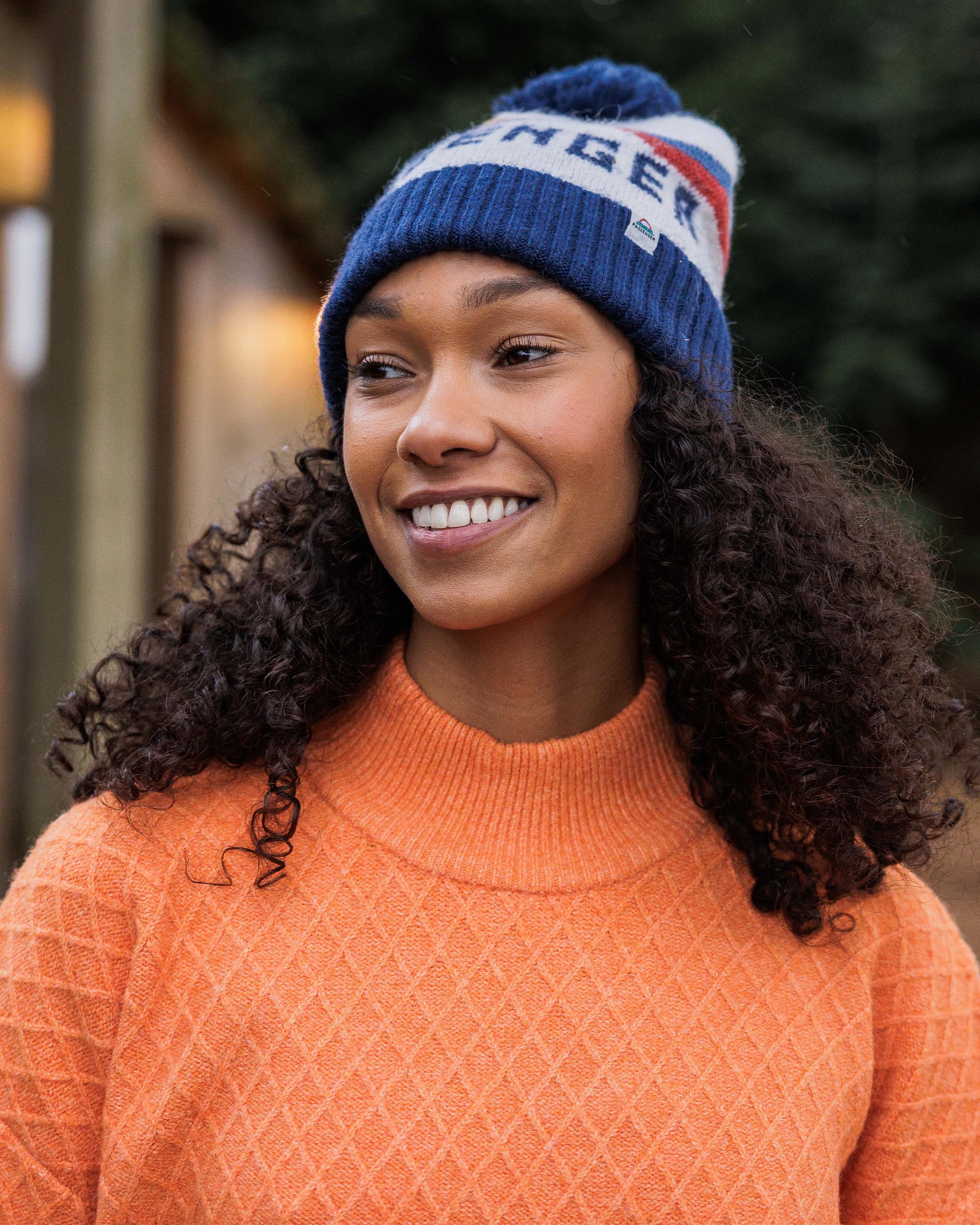 Hinterland Recycled Knitted Jumper - Apricot - Lifestyle