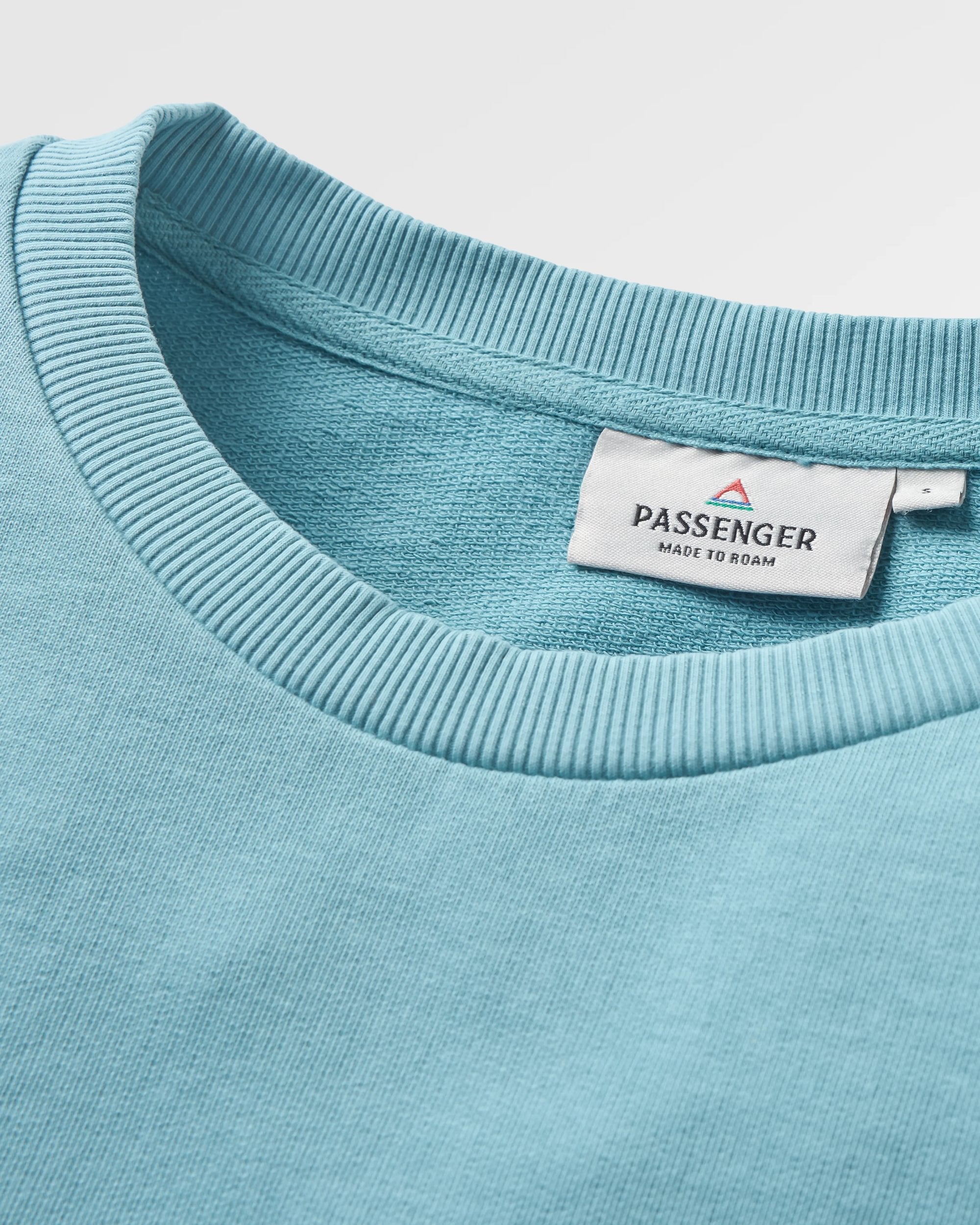 Rainbow Recycled Cotton Oversized Sweatshirt - Arctic - Flatlay