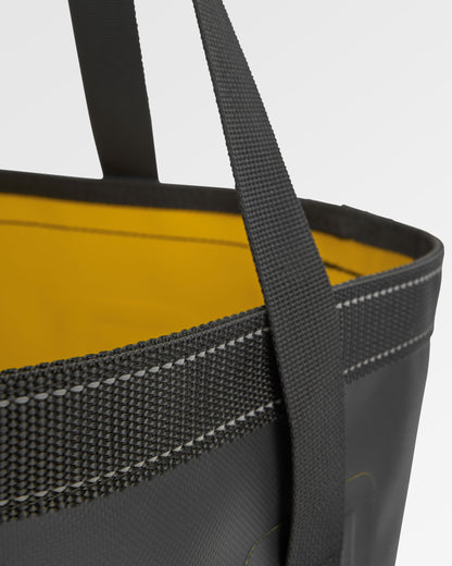 Tide Recycled 30L Bucket Bag - Black - Flatlay