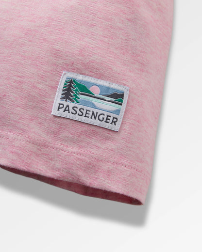 Legacy T-shirt - Pink Haze Marl - Flatlay