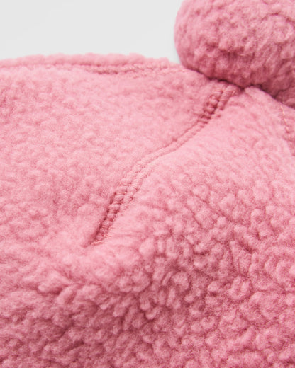 Snow Recycled Sherpa Beanie - Maroon - Flatlay