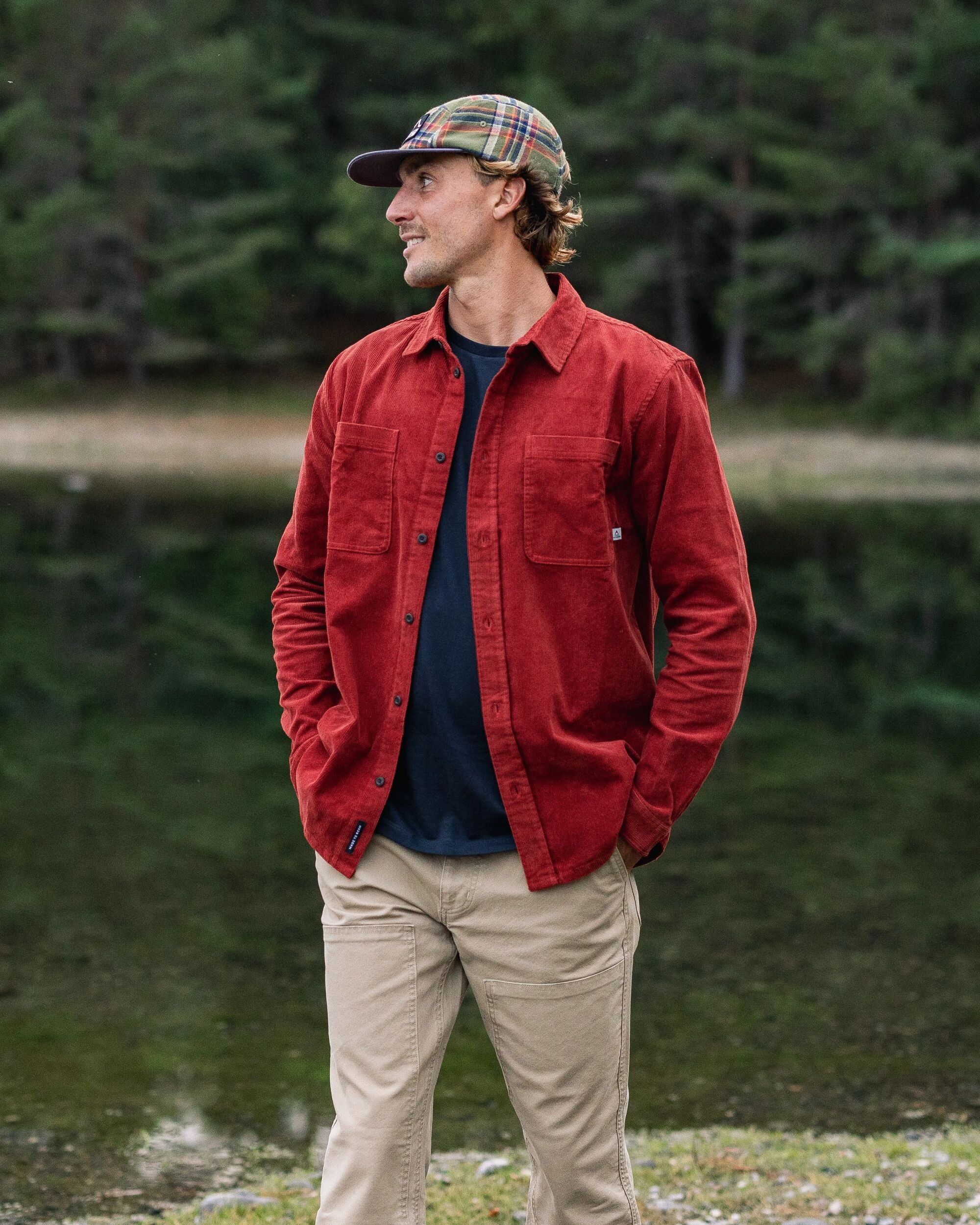 Backcountry Cord Shirt - Red Ochre - Lifestyle